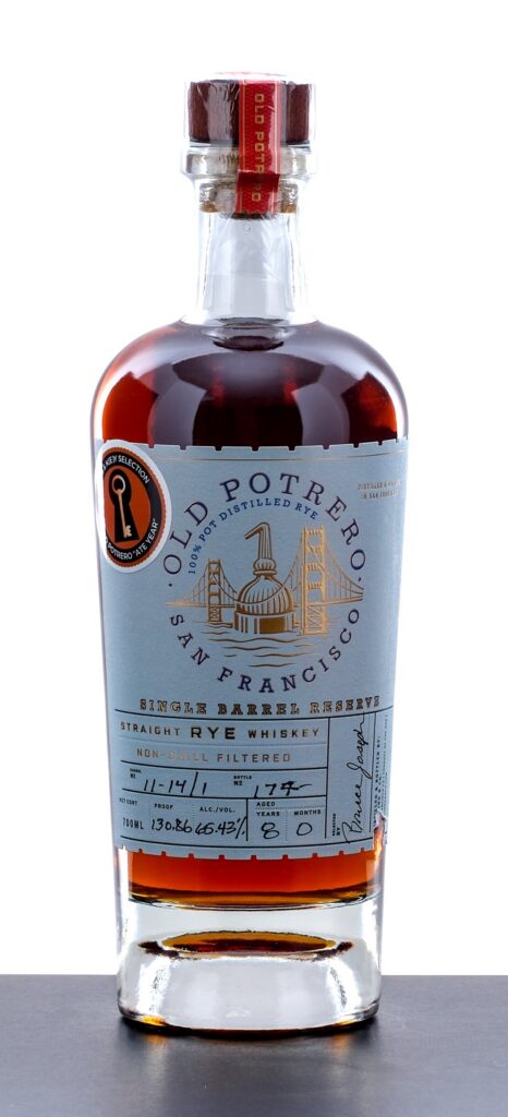 Old Potrero Single Barrel Reserve Straight Rye Whiskey 130.86 Proof