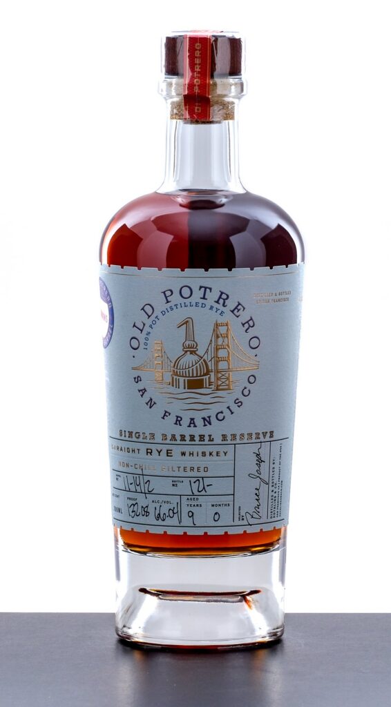 Old Potrero Single Barrel Reserve Straight Rye Whiskey 132.08 Proof