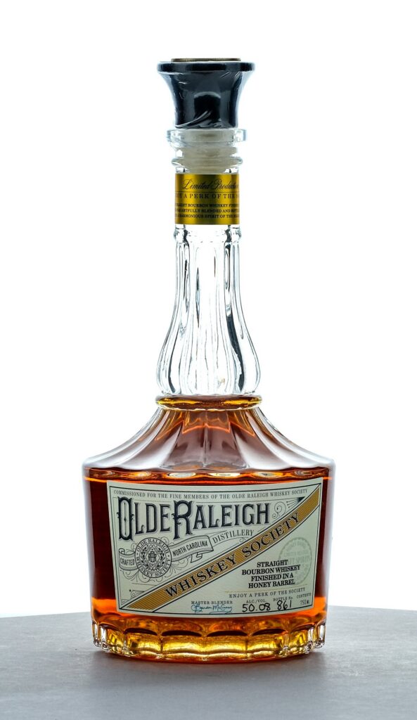 Olde Raleigh Whiskey Society Limited Production Honey Finished Straight Bourbon