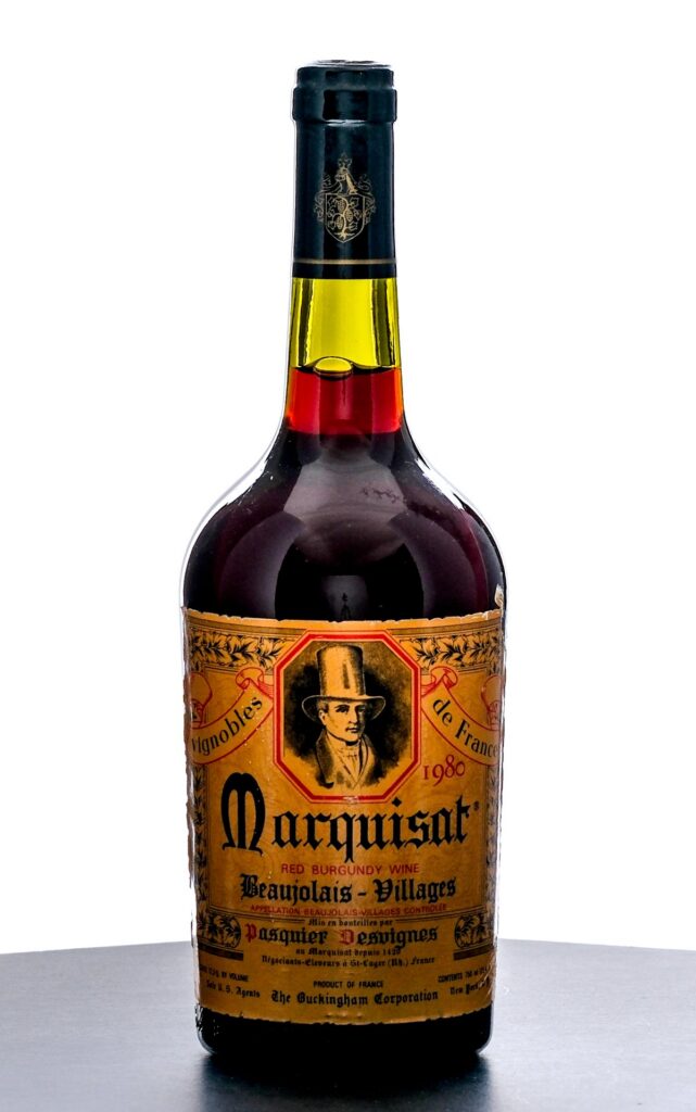 Pasquier Desvignes Marquisat Red Burgundy Wine 1980