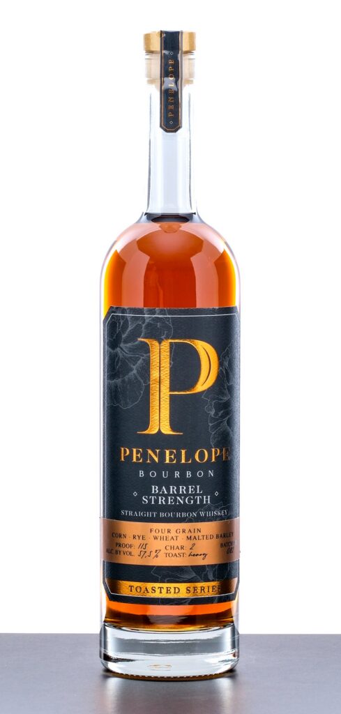 Penelope Toasted Four Grain Barrel Strength Bourbon Whiskey