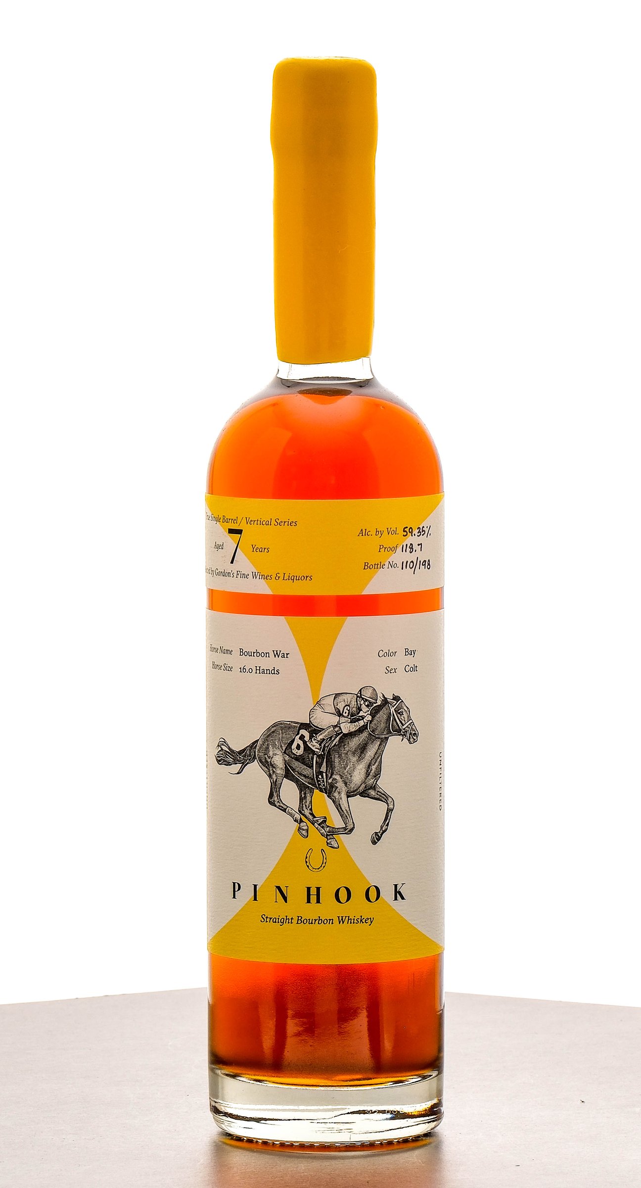 Pinhook True Single Barrel/Vertical Series "Bourbon War" 7 Year Straight Bourbon