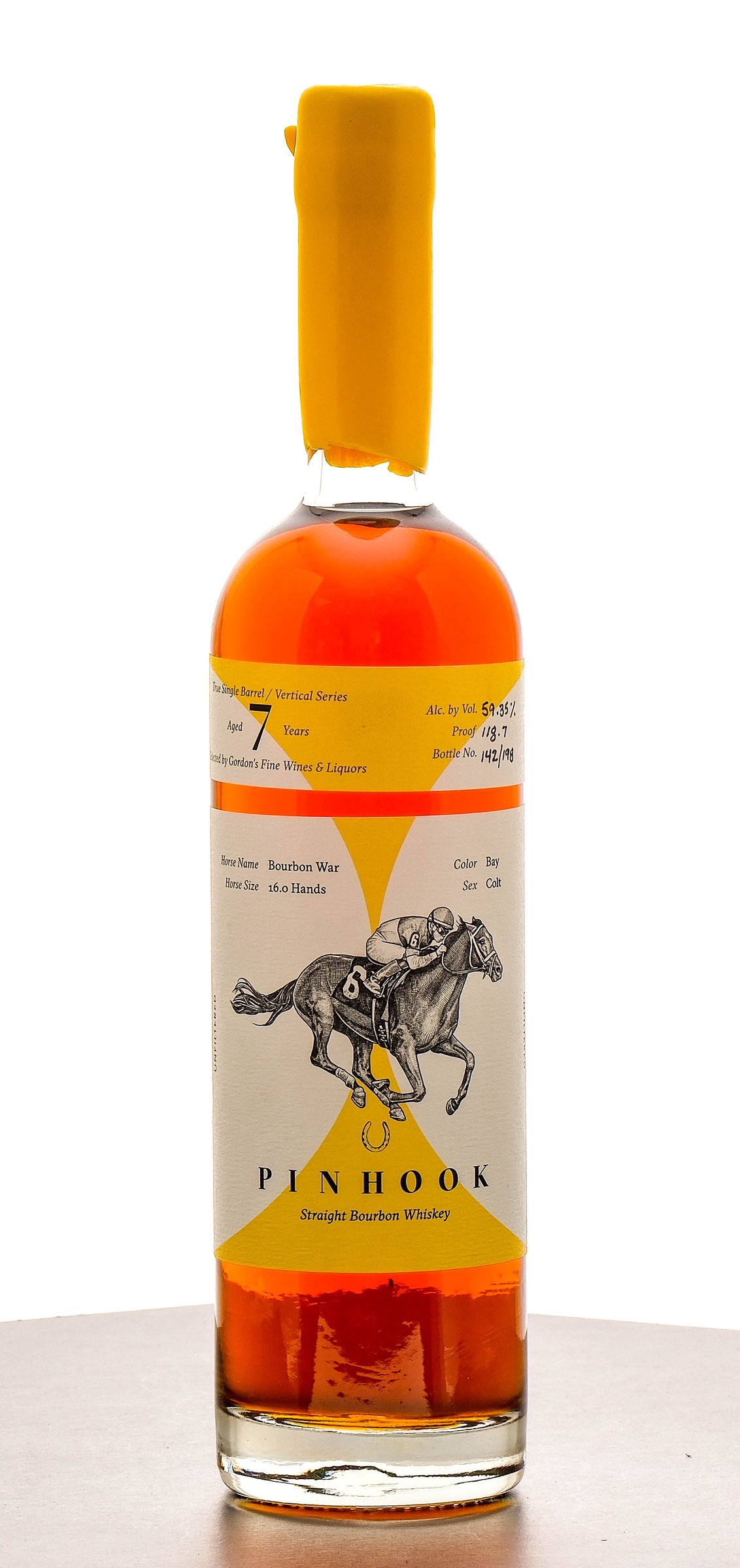 Pinhook True Single Barrel/Vertical Series "Bourbon War" 7 Year Straight Bourbon