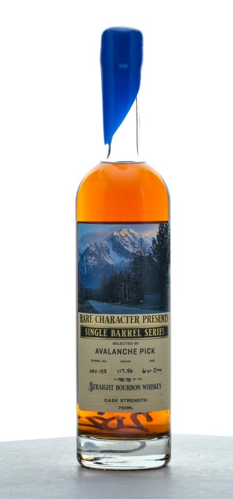Rare Character Single Barrel Series Avalanche Peak 6 Year, 2 Month Cask Strength Straight Bourbon 2023
