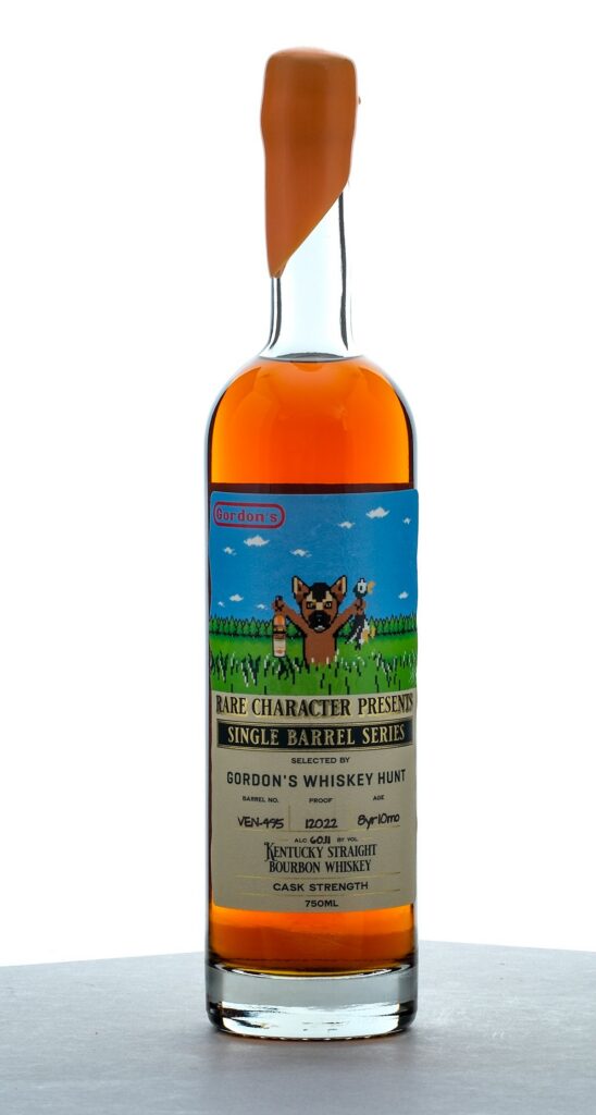 Rare Character Single Barrel Series Gordon's Whiskey Hunt 8 Year, 10 Month Cask Strength Straight Bourbon 2024