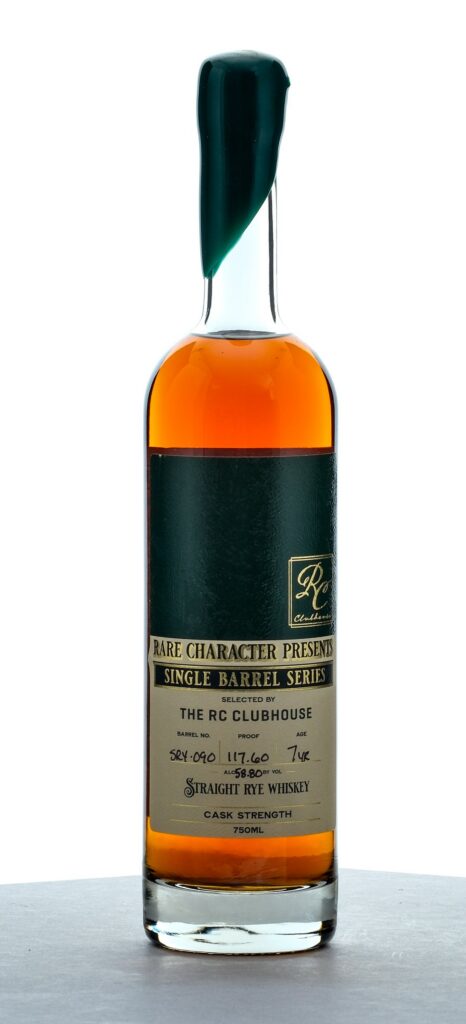 Rare Character Single Barrel Series RC Clubhouse 7 Year Cask Strength Straight Rye 2024