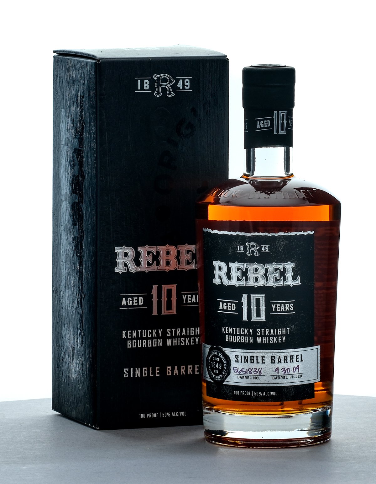 Rebel 10 Year Single Barrel Straight Bourbon 2019