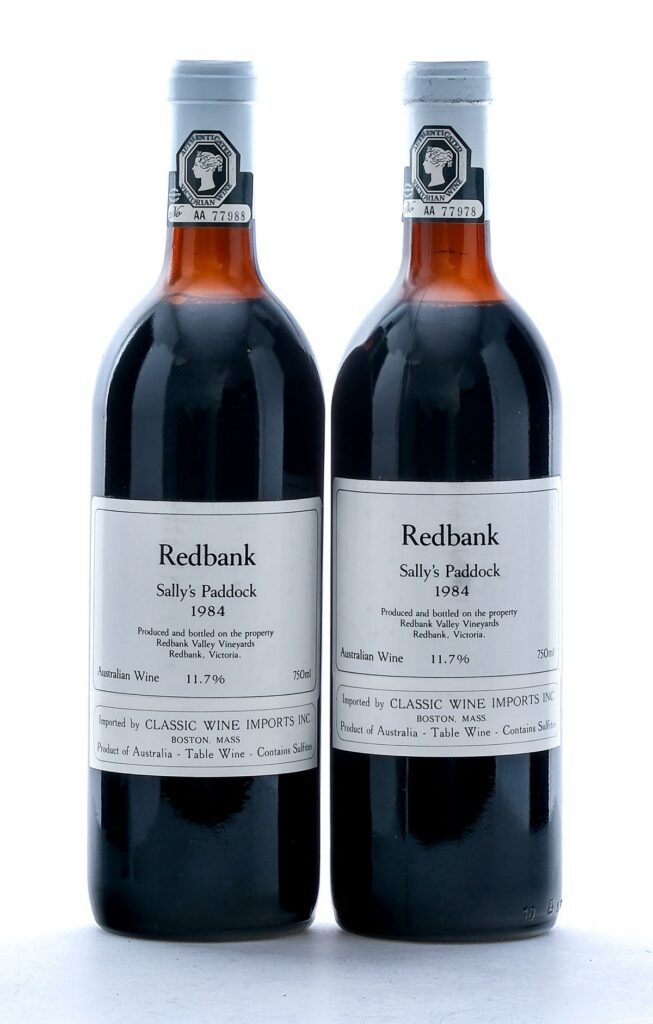Redbank Sally's Paddock Australian Table Wine 1984 Group (2 Bottles)