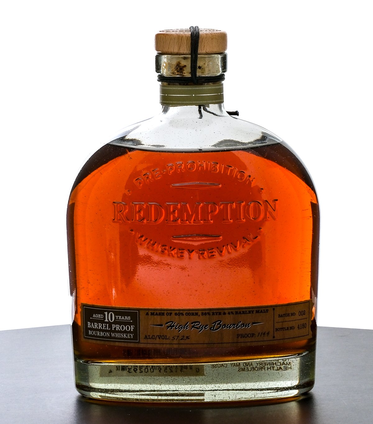 Redemption Barrel Proof 10 Year High Rye Bourbon (2017)