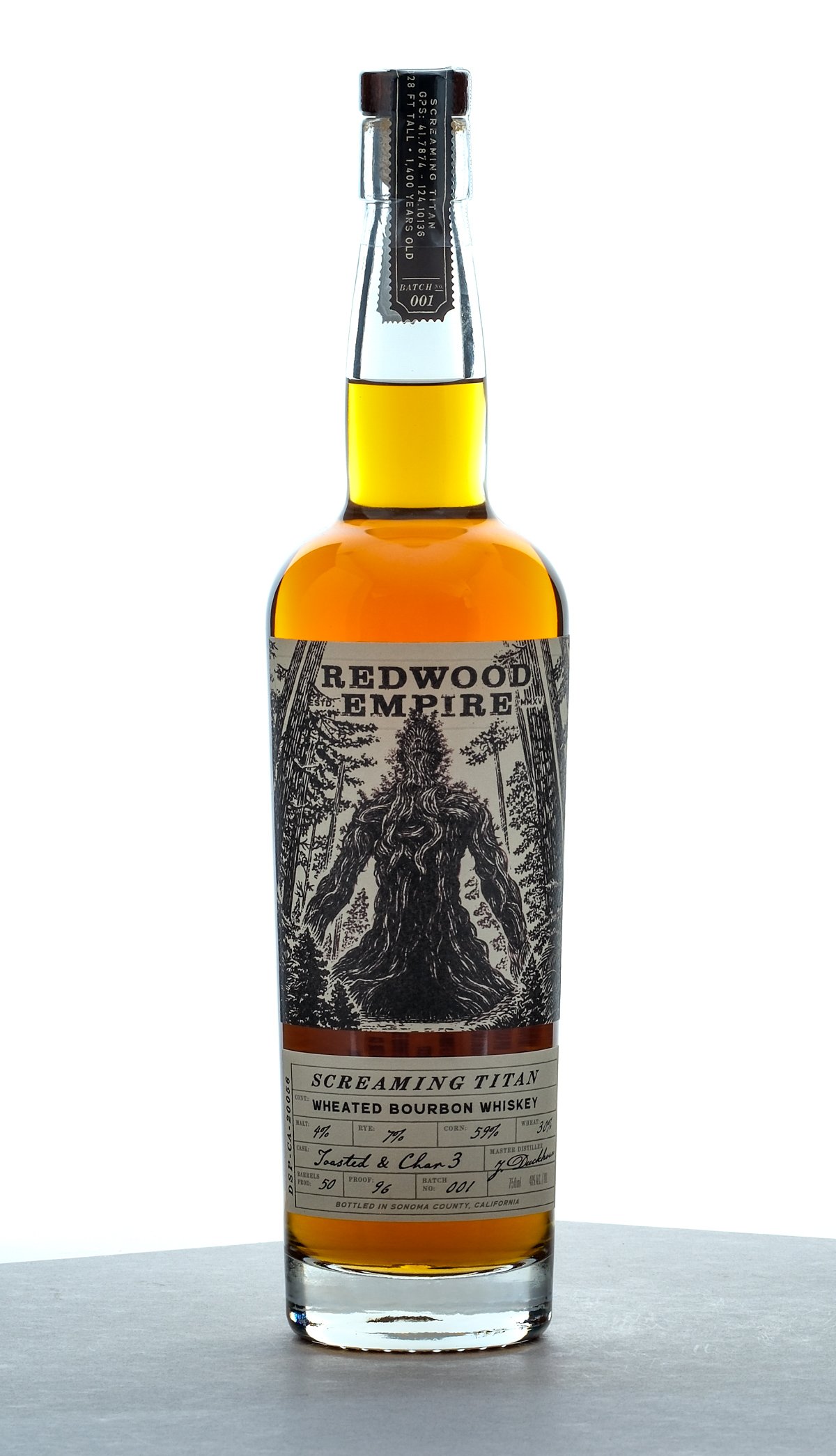 Redwood Empire Small Lot Series Screaming Titan Wheated Bourbon Batch No. 001