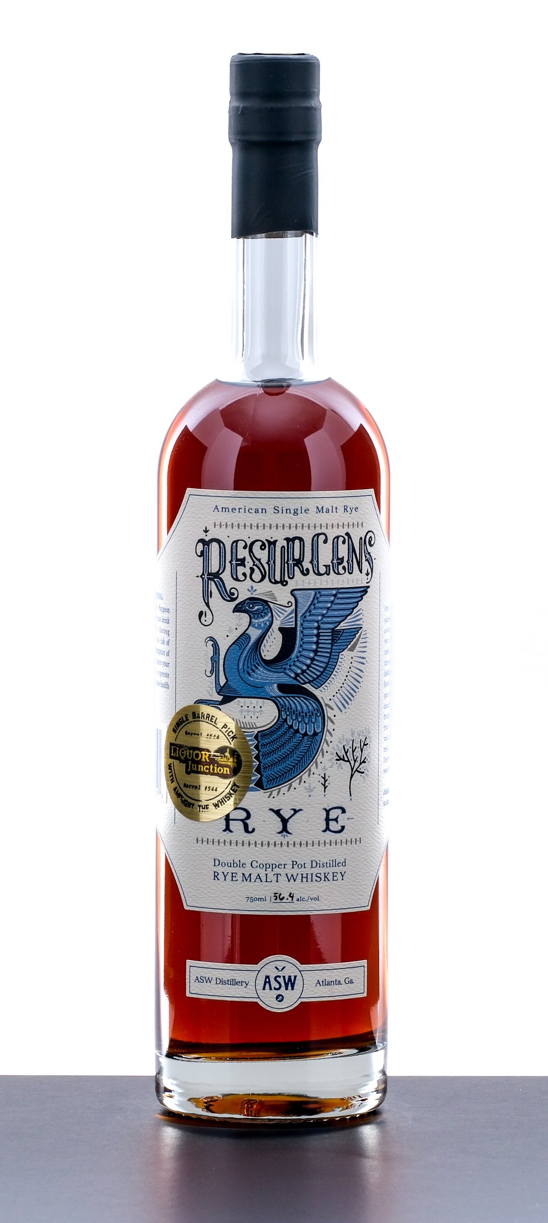 Resurgens Rye Single Barrel Pick ASW Distillery 112.8 Proof