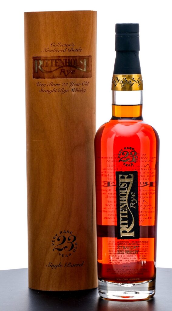 Rittenhouse 23 Year Old Very Rare Single Barrel Straight Rye