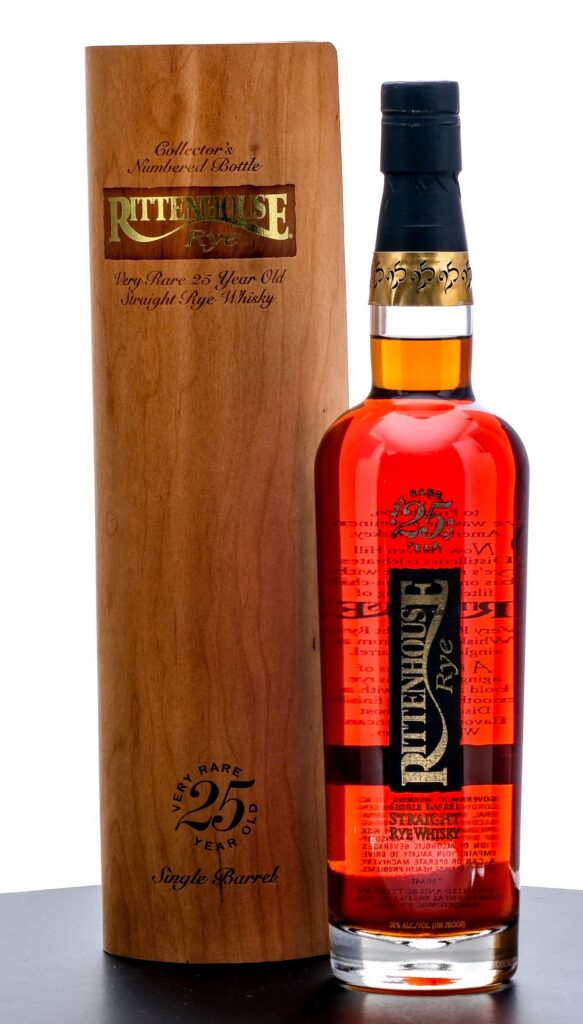 Rittenhouse 25 Year Old Very Rare Single Barrel Straight Rye 2010
