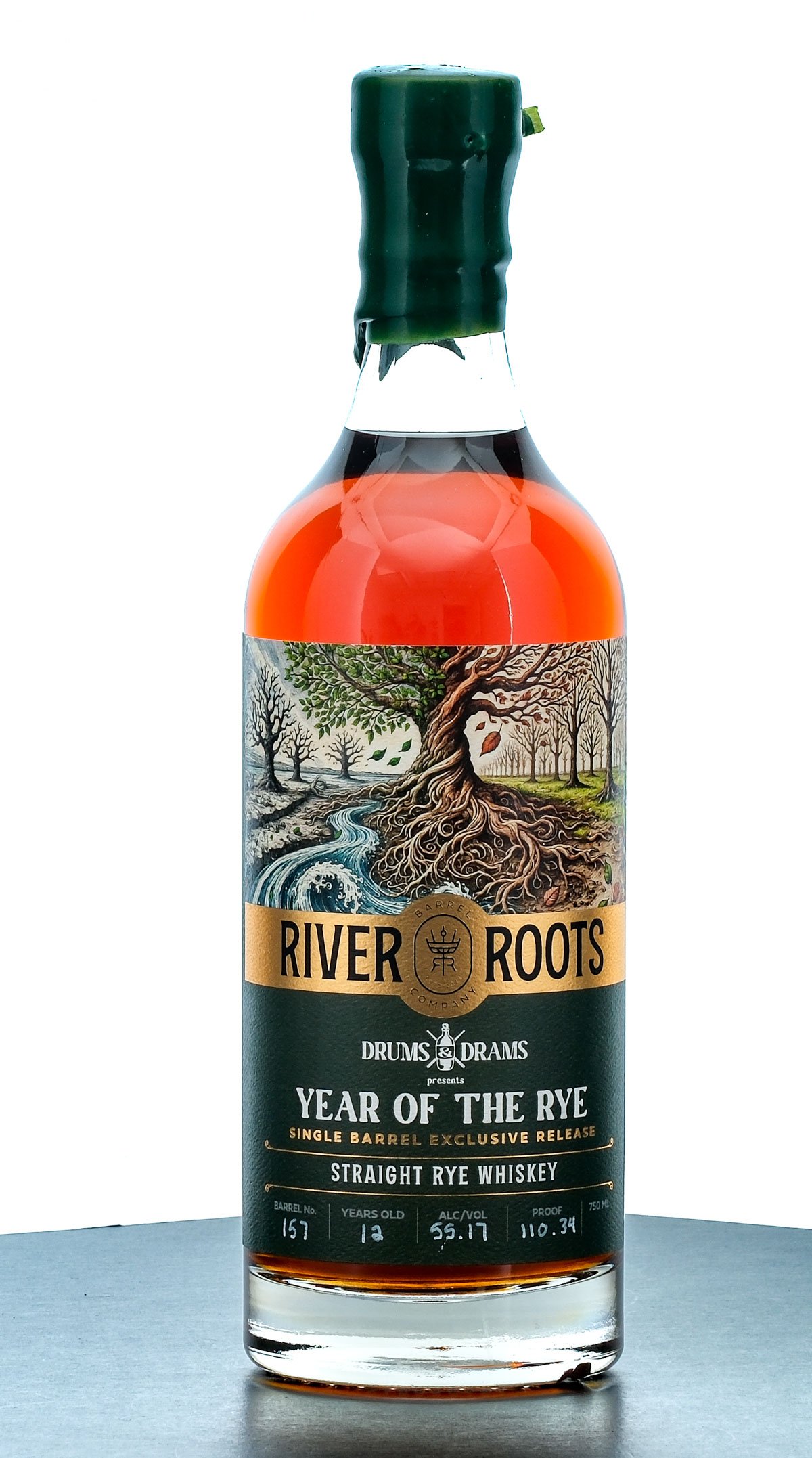River Roots x Drums & Drams "Year of the Rye" 12 Year Single Barrel Select Rye