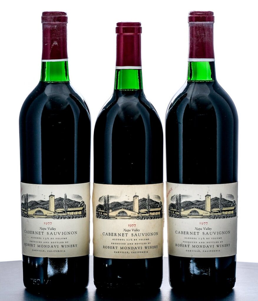 Robert Mondavi Cabernet Sauvignon 1977 Group (3 Bottles)