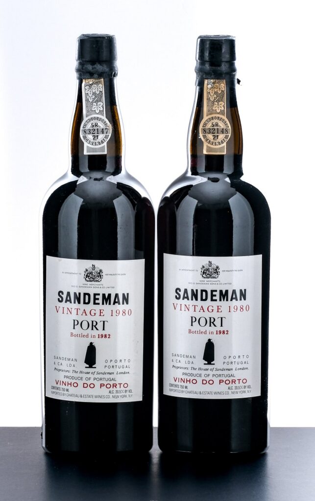 Sandeman Vintage Port Wine 1980 (2 Bottles)