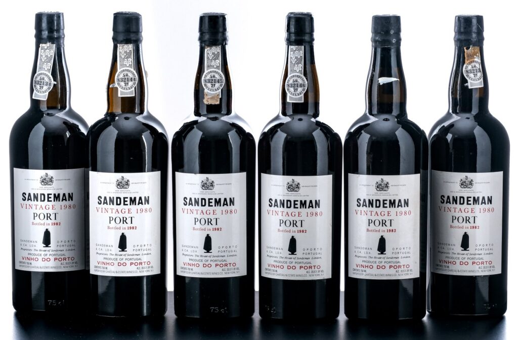 Sandeman Vintage Port Wine 1980 (6 Bottles)