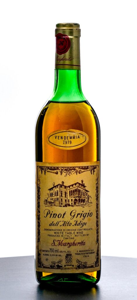 Santa Margherita Pinot Grigio White Table Wine 1979