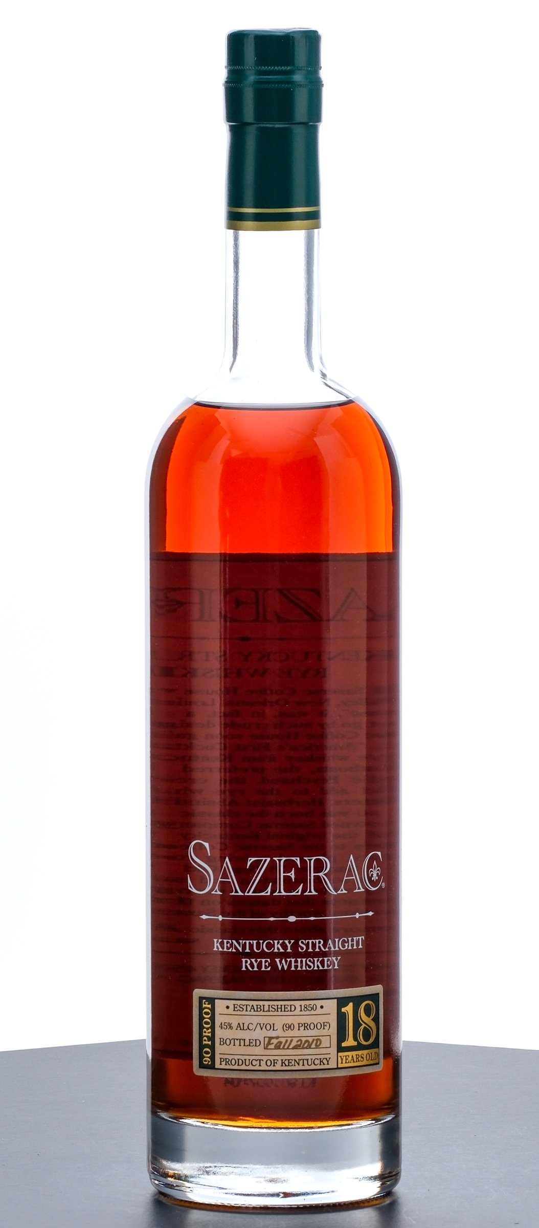 Sazerac 18 Year Straight Rye 2010