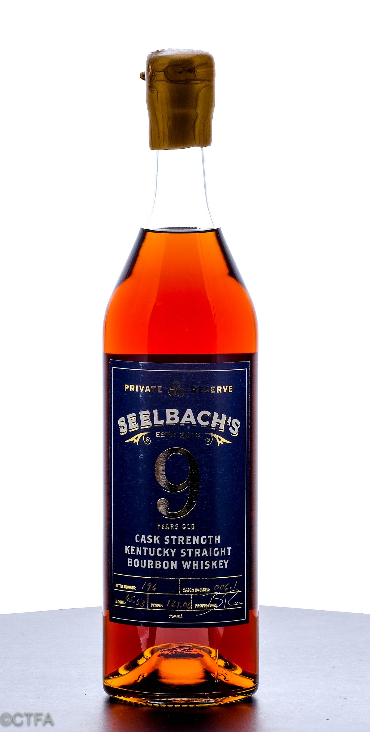 Seelbach's Private Reserve 9 Year Cask Strength Straight Bourbon