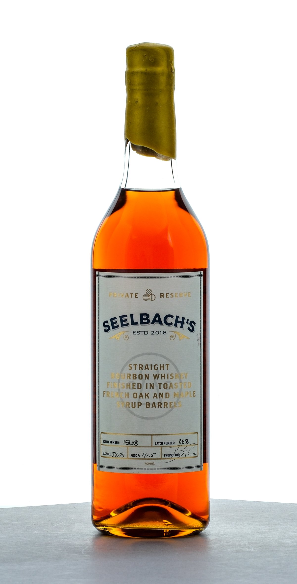 Seelbach's Private Reserve Toasted French Oak And Maple Syrup Finish Straight Bourbon Batch 008