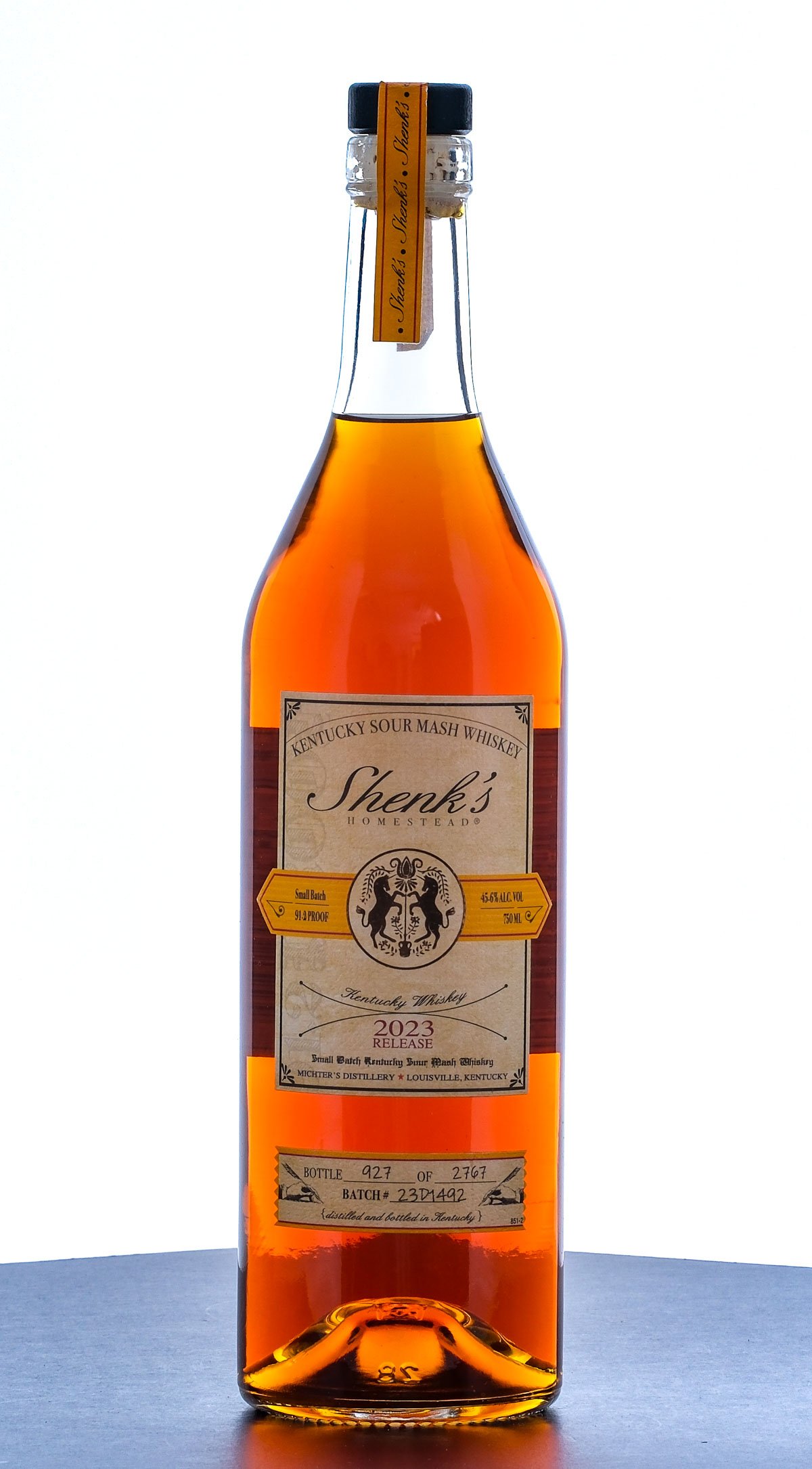 Shenk's Homestead 2023 Release Sour Mash Whiskey
