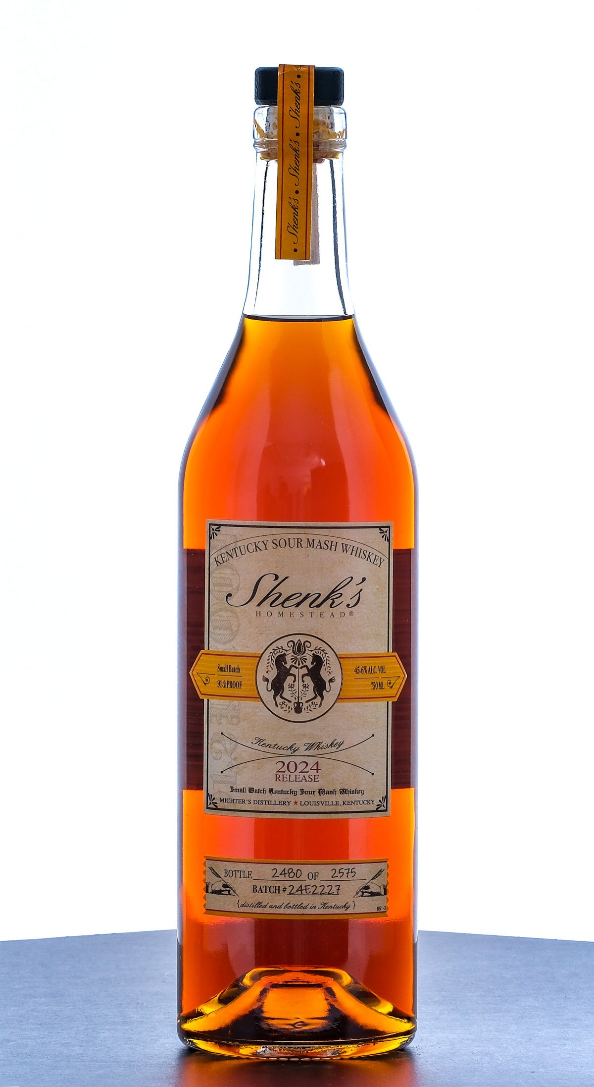 Shenk's Homestead 2024 Release Sour Mash Whiskey