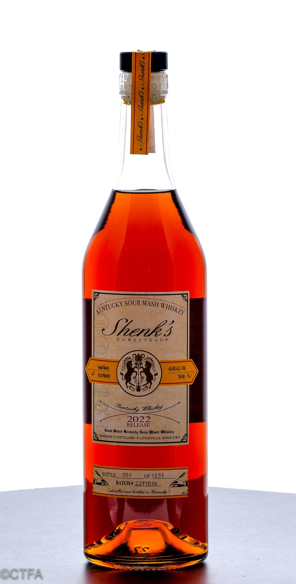 Shenk's Homestead Kentucky Small Batch Sour Mash Whiskey 2022 Release