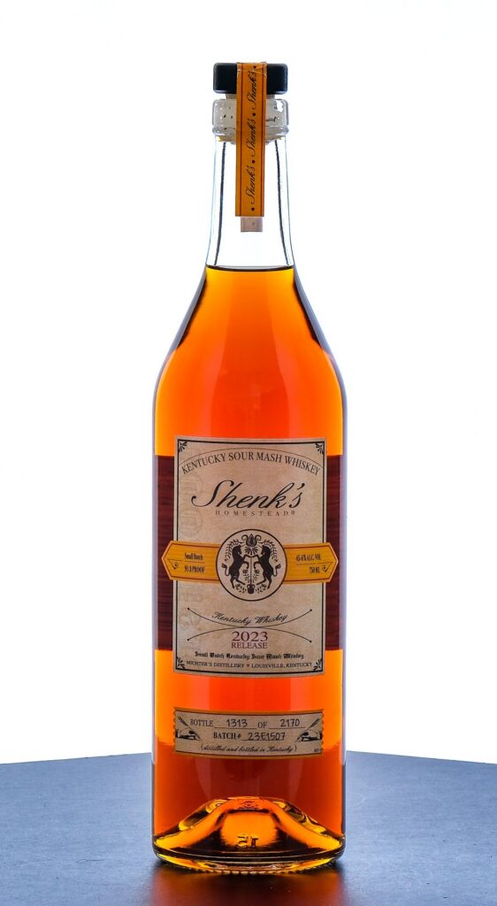 Shenk's Homestead Small Batch Sour Mash Whiskey Batch 23E1507