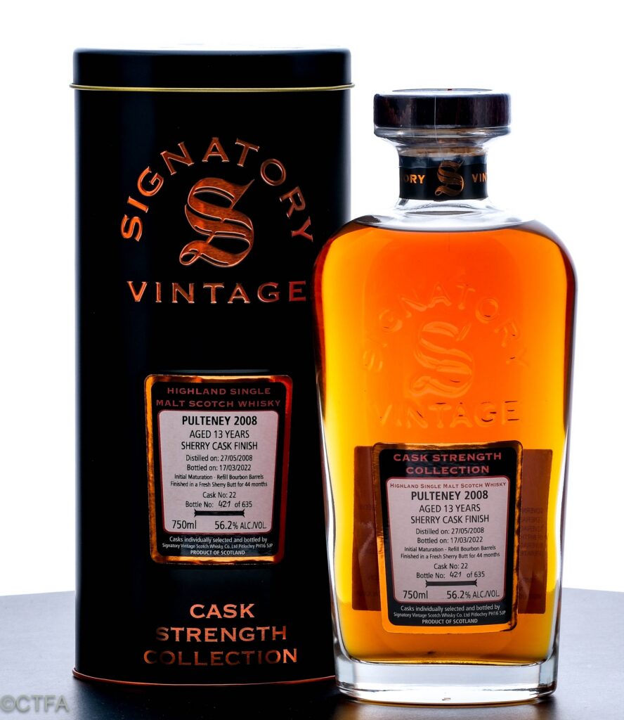 Signatory Vintage Cask Strength Collection: Highland Single Malt Pulteney Scotch (2008)