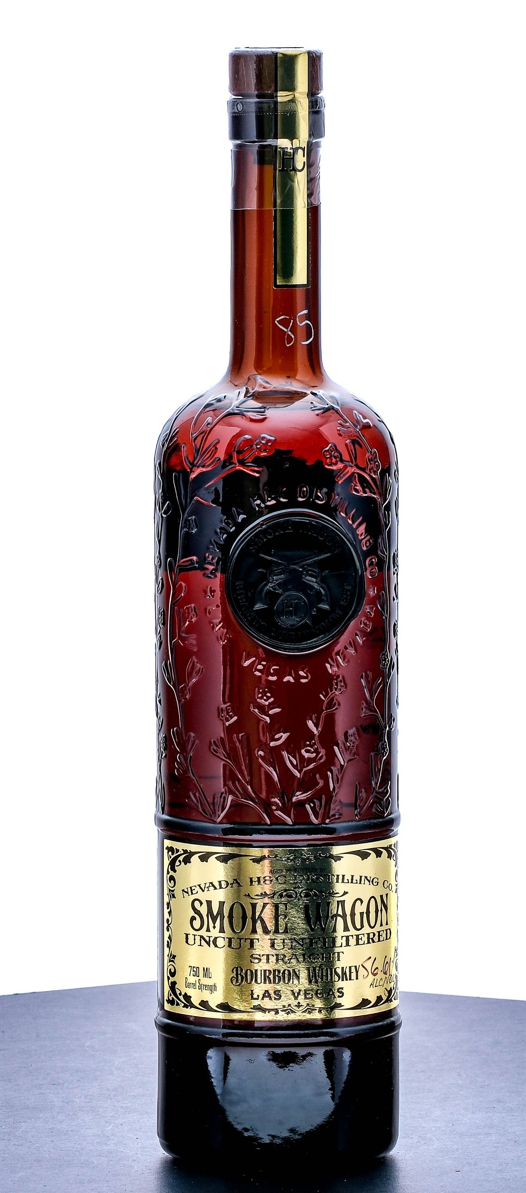 Smoke Wagon Uncut Unfiltered Barrel Strength Straight Bourbon Whiskey (2021)