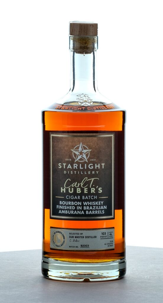 Starlight Distillery Carl T. Huber's Cigar Batch 4.5 Year Small Batch Amburana Barrel Finish Bourbon Batch No. B2303