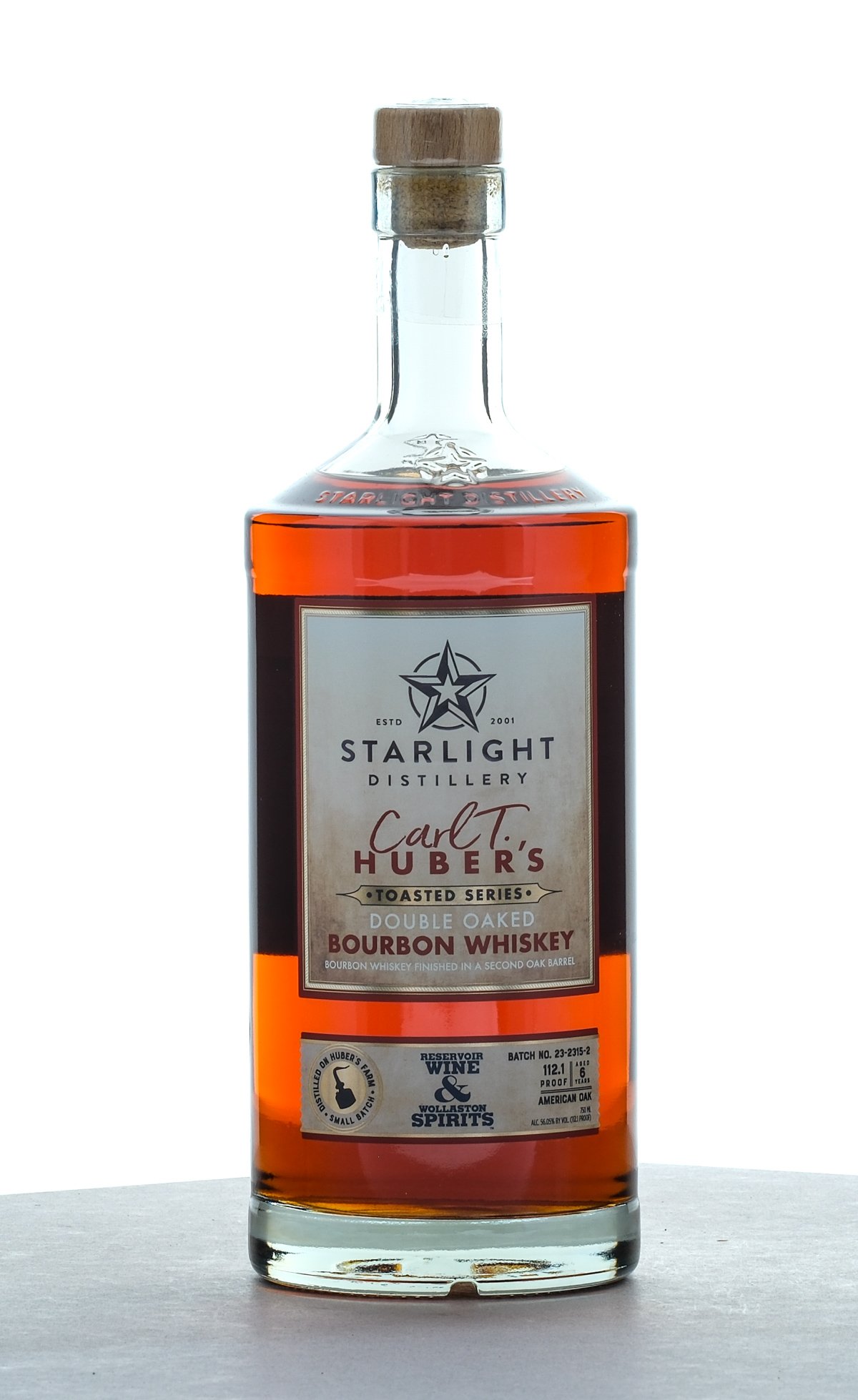 Starlight Distillery Carl T. Huber's Toasted Series 6 Year Small Batch Double Oaked Bourbon Batch No. 23-2315-2