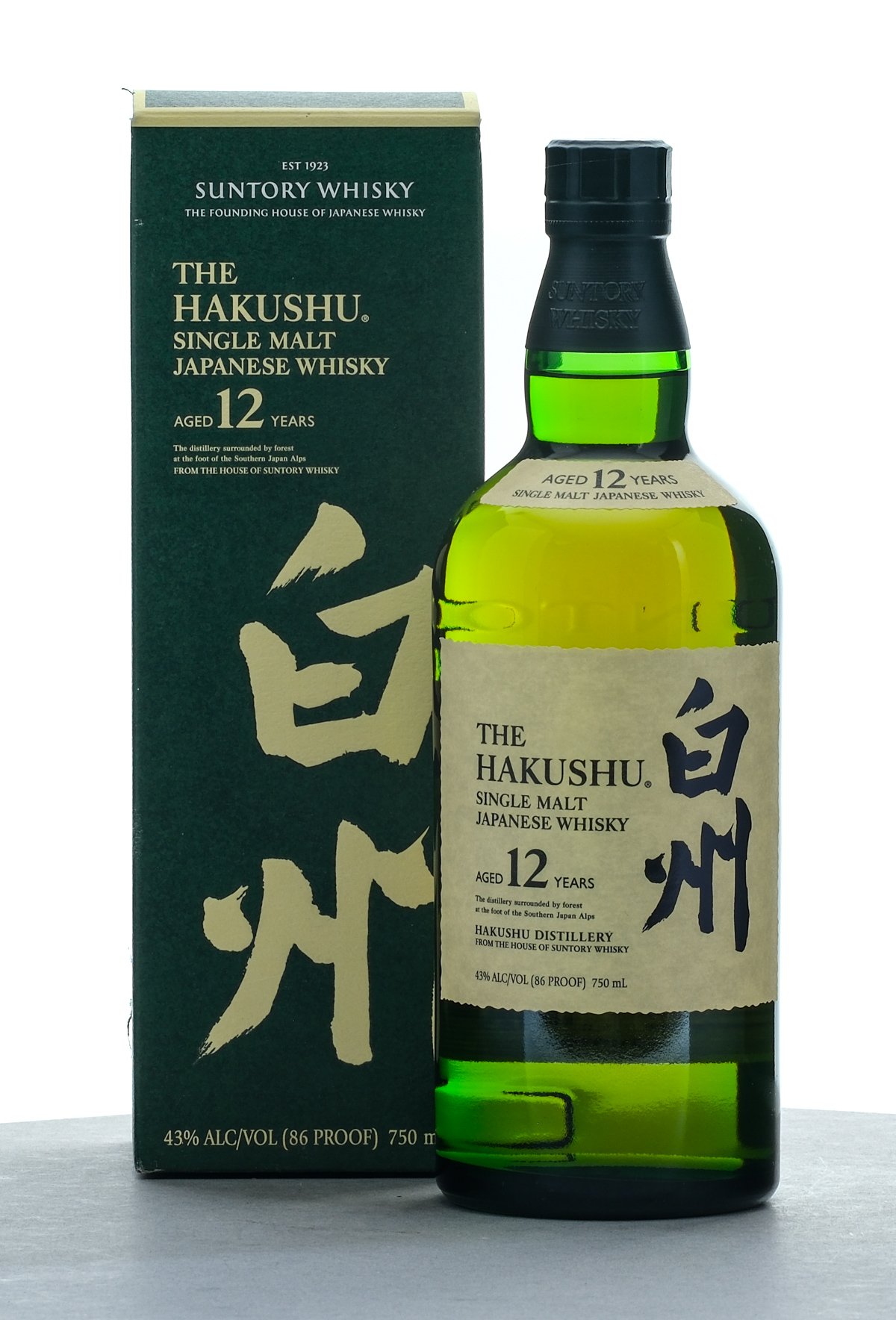 Suntory Hakushu 12 Year Single Malt Japanese Whisky