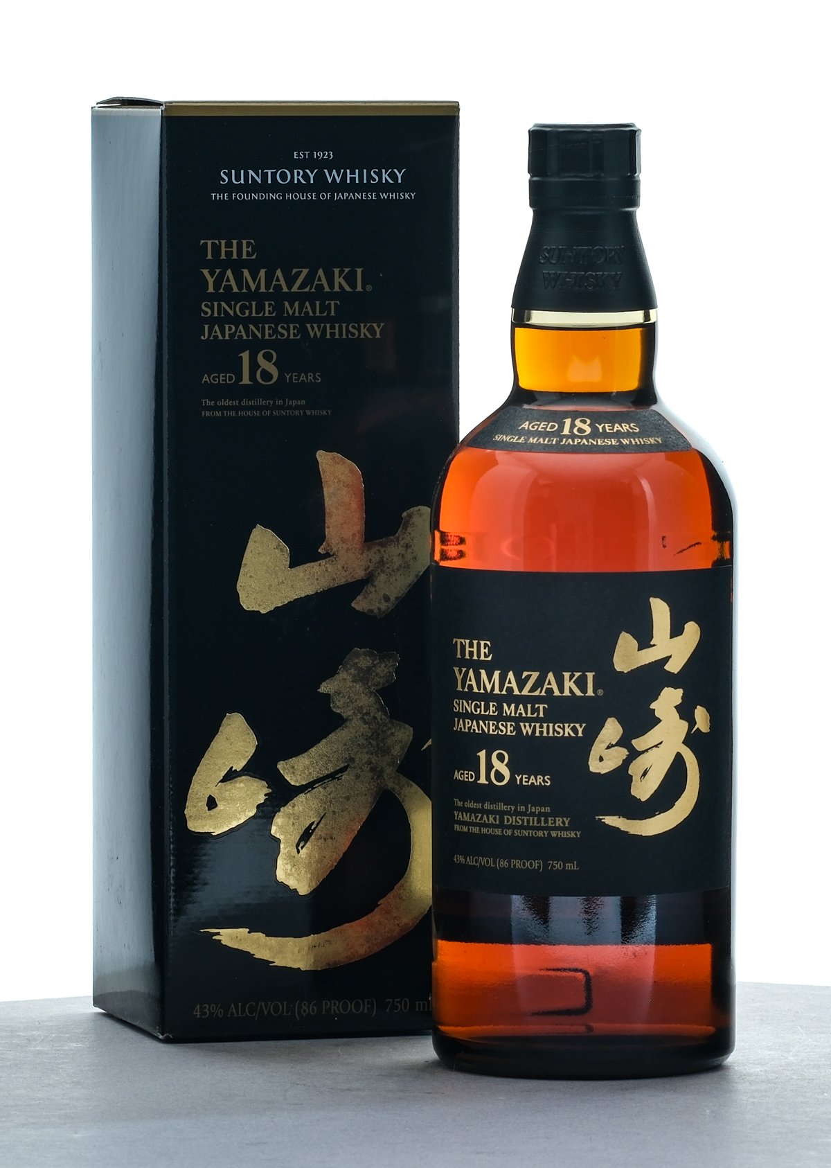 Suntory Yamazaki 18 Year Single Malt Japanese Whisky