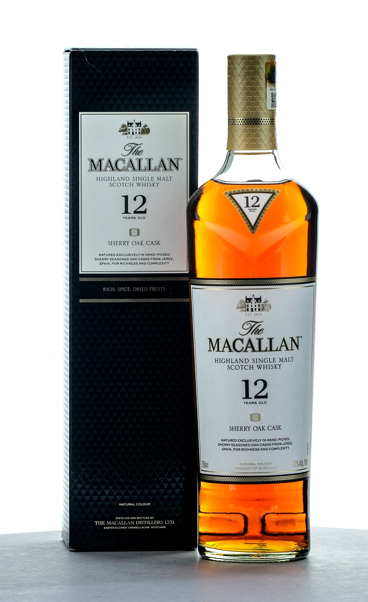 The Macallan 12 Year Sherry Oak Cask Highland Single Malt Scotch