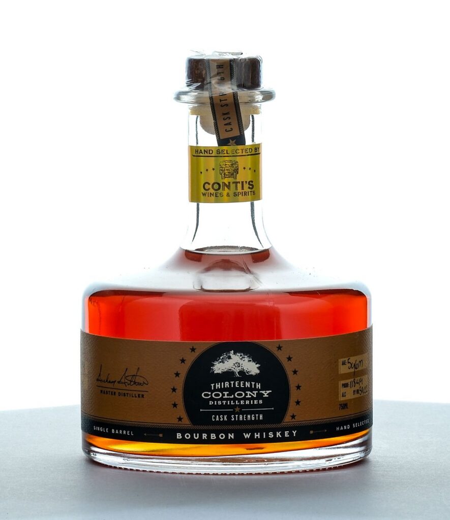 Thirteenth Colony 5 Year, 6 Month Hand Select Single Barrel Cask Strength Straight Bourbon
