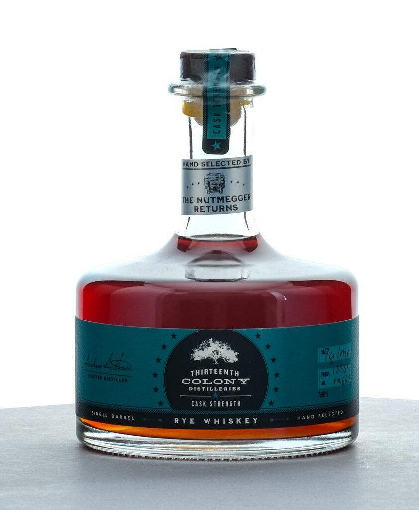 Thirteenth Colony 7 year 1 Month Cask Strength Single Barrel Hand Selected Rye