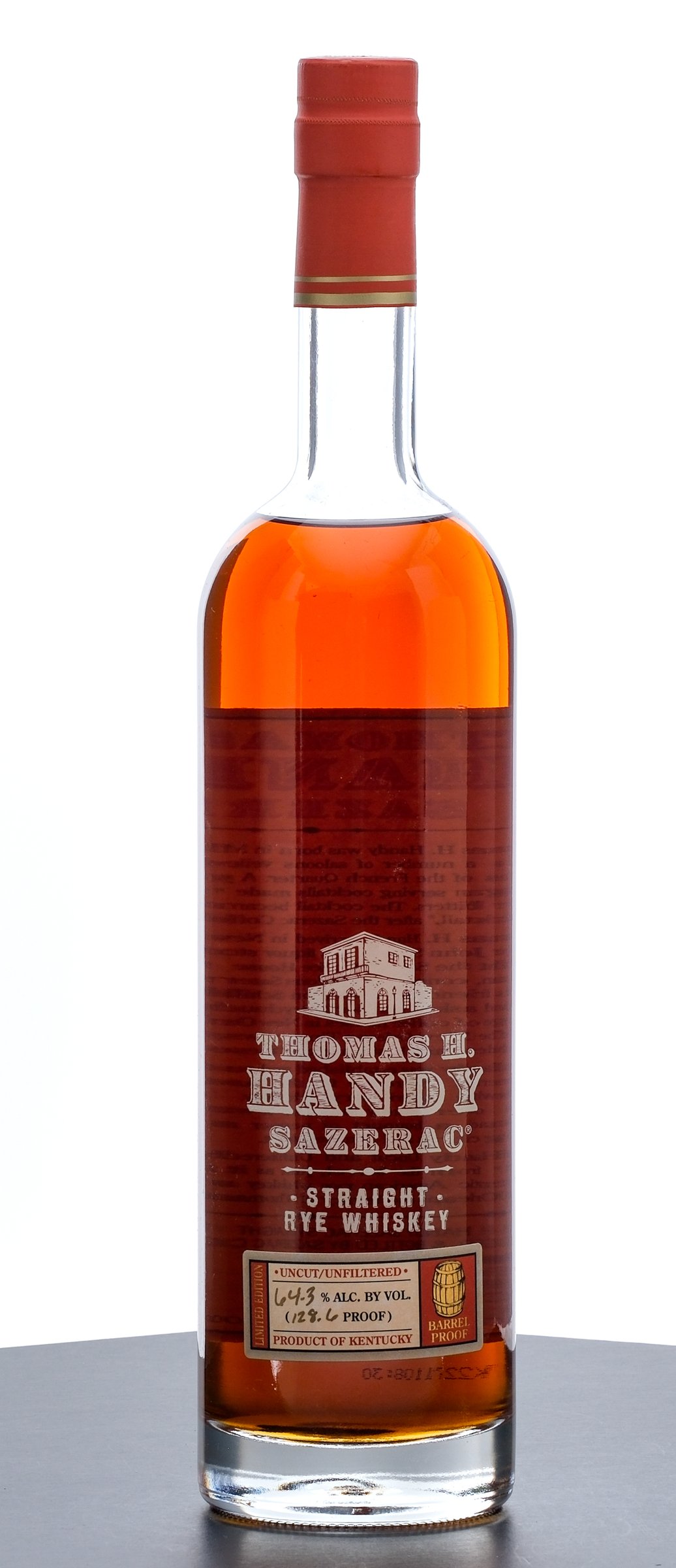 Thomas H. Handy Sazerac Limited Edition Barrel Proof Straight Rye 2011