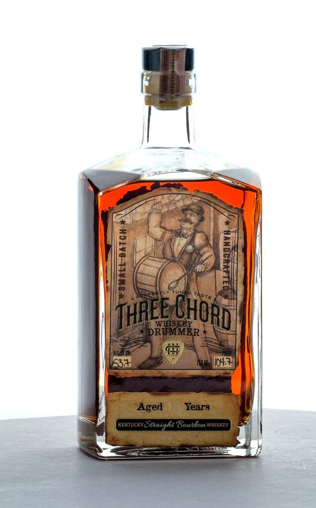 Three Chord Whiskey Drummer 15 Year Small Batch Straight Bourbon