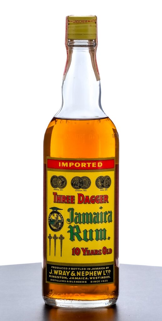 Three Dagger 10 Year Jamaica Rum Vintage Bottle