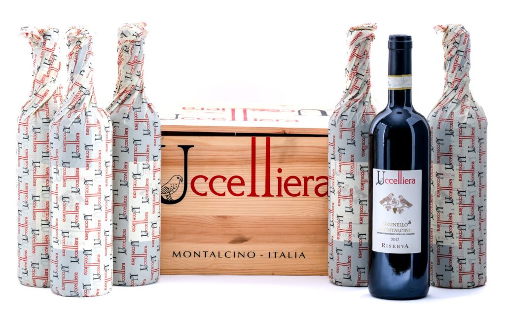 Uccelliera Riserva Brunello di Montalcino Sangiovese Red 2012 (Case of 6 Bottles)