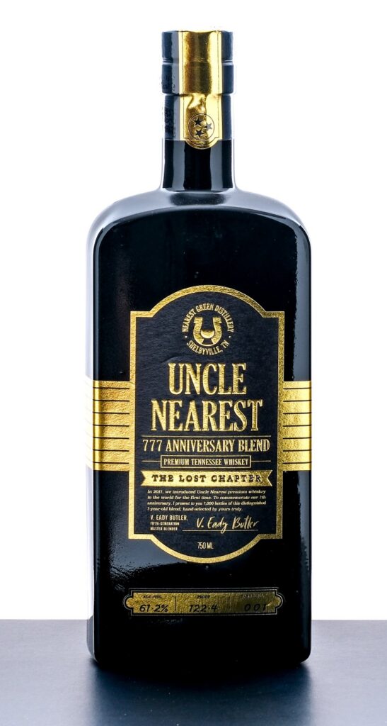 Uncle Nearest 777 Anniversary Blend Premium Tennessee Whiskey The Lost Chapter