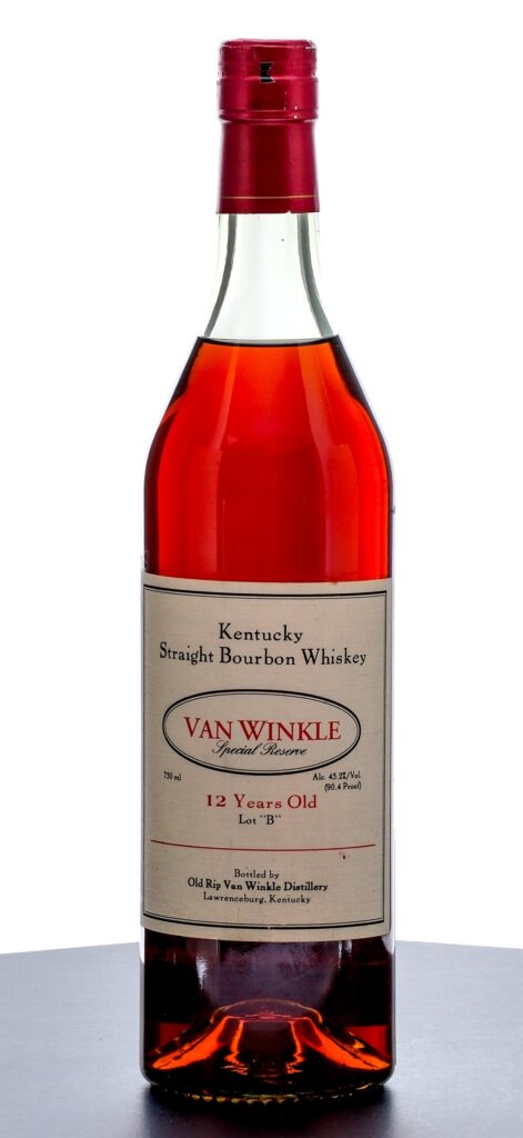 Van Winkle Special Reserve 12 Year Straight Bourbon Lot "B" Green Glass