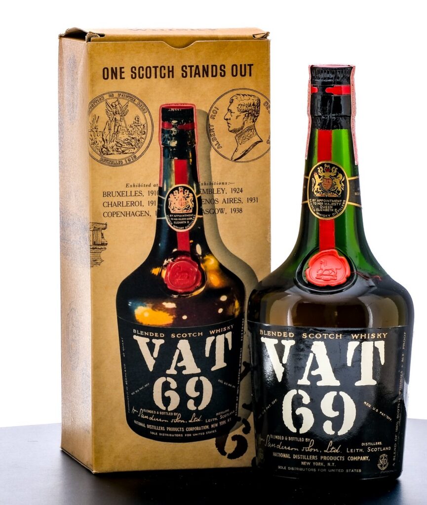 Vat 69 Blended Scotch Whisky Vintage Bottle