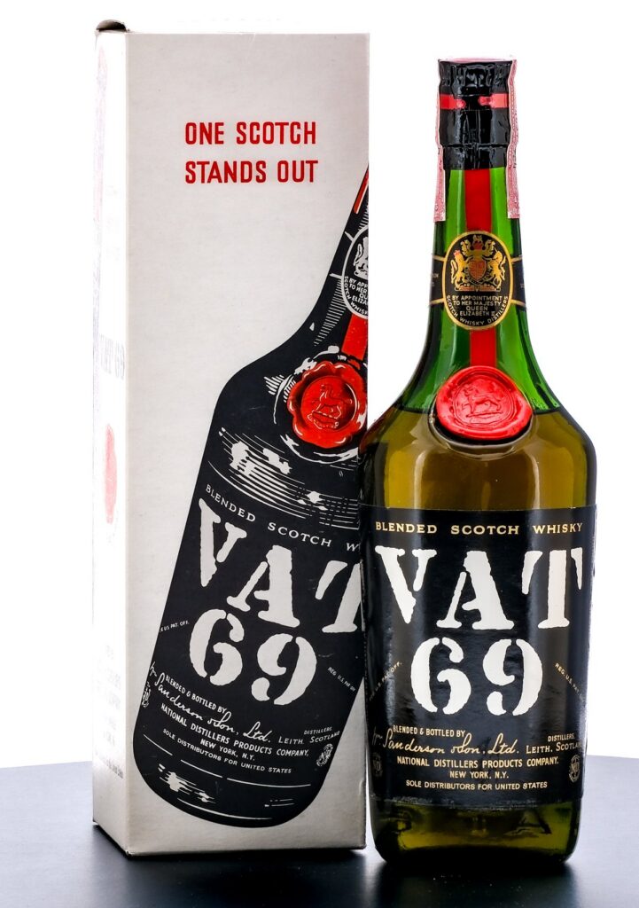 Vat 69 Blended Scotch Whisky Vintage Bottle