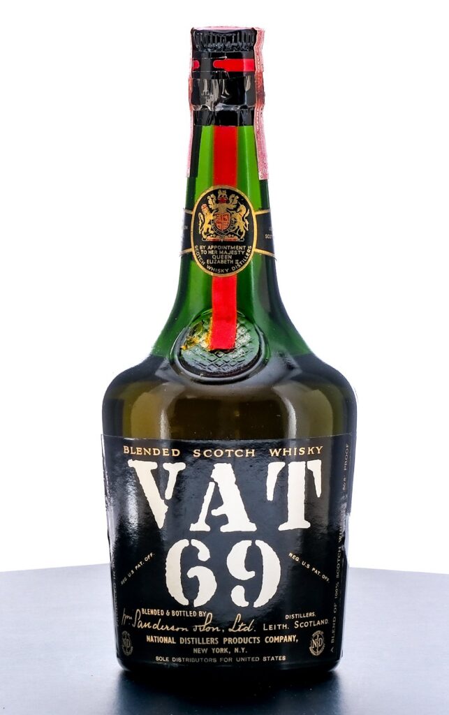 Vat 69 Blended Scotch Whisky Vintage Bottle