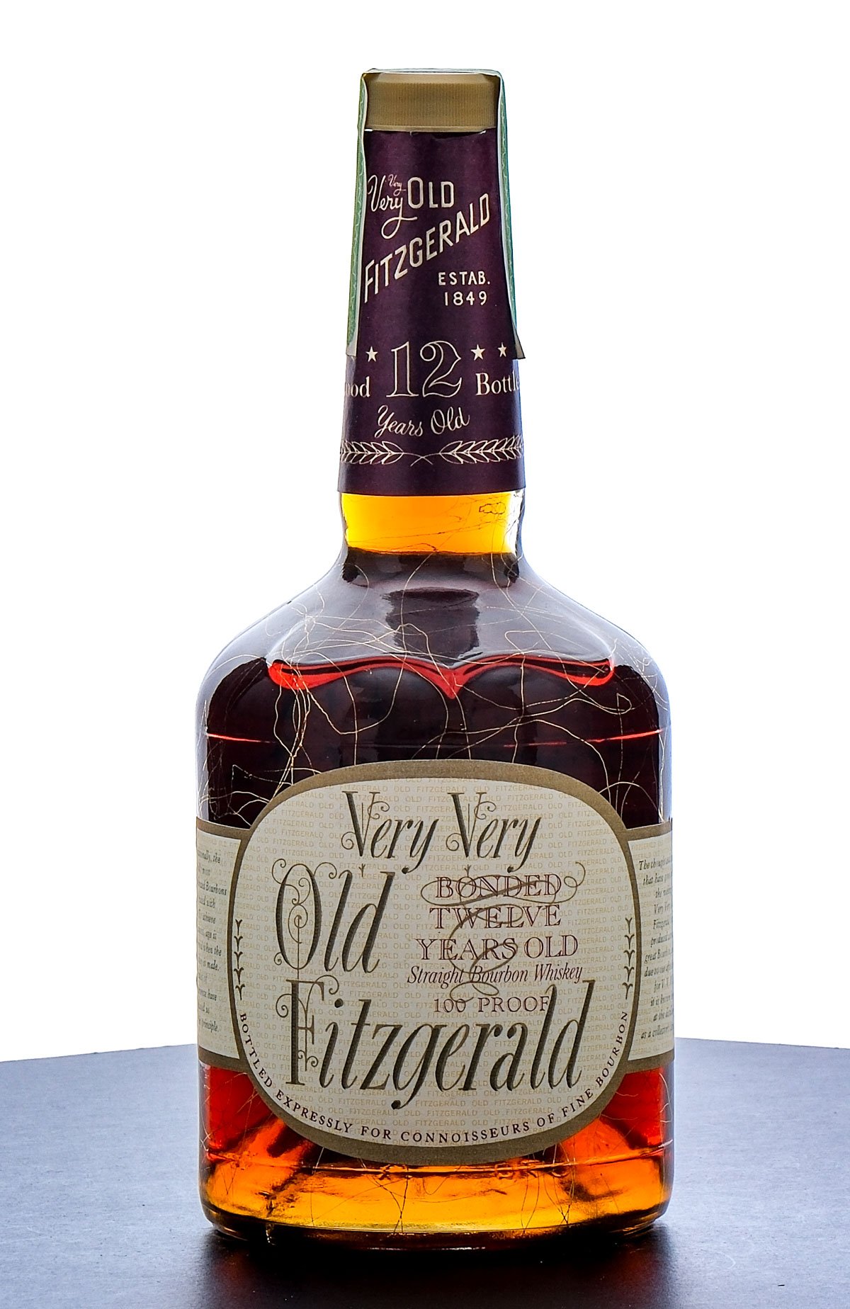 Very, Very Old Fitzgerald 12 Year Bonded Bourbon Vintage Bottle
