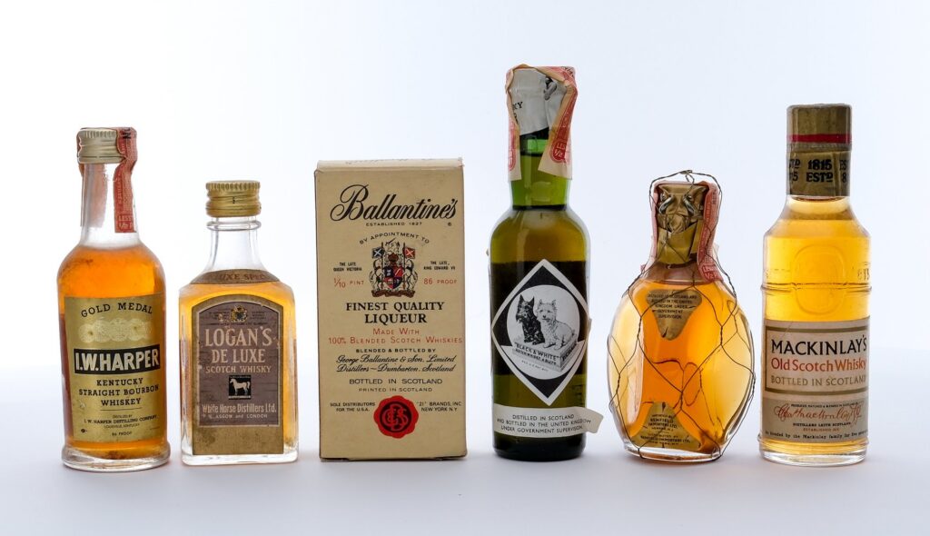 Vintage Mini Group, Scotch and Kentucky Straight Bourbon Whiskey