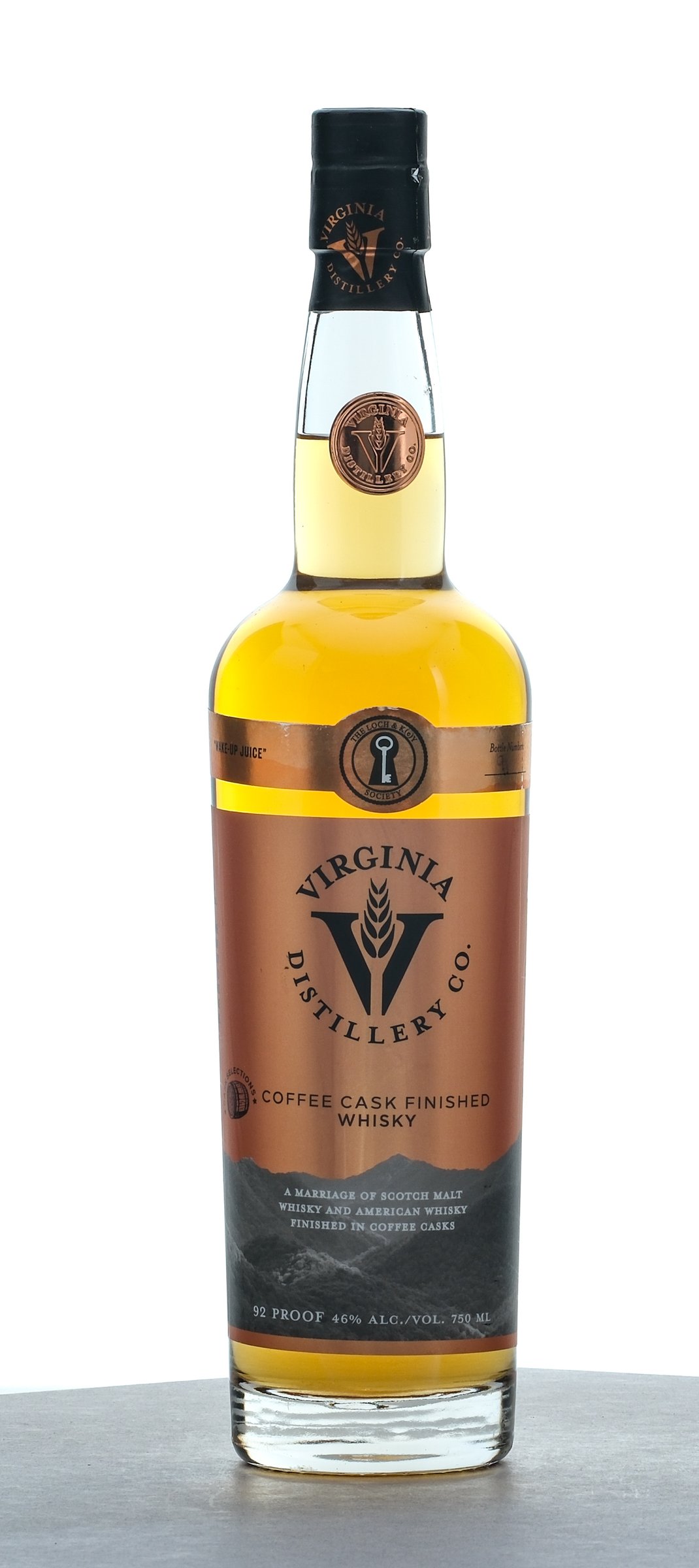 Virginia Distillery Co. "Wake-Up Juice" Coffee Cask Selection Single Barrel Whiskey Blend